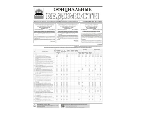 ОВ №158–161 (5059–5062) от 25.07.2019