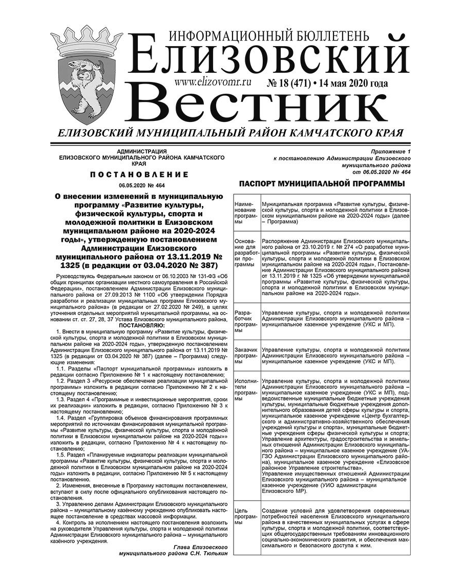 №18 (471) от 14.05.2020