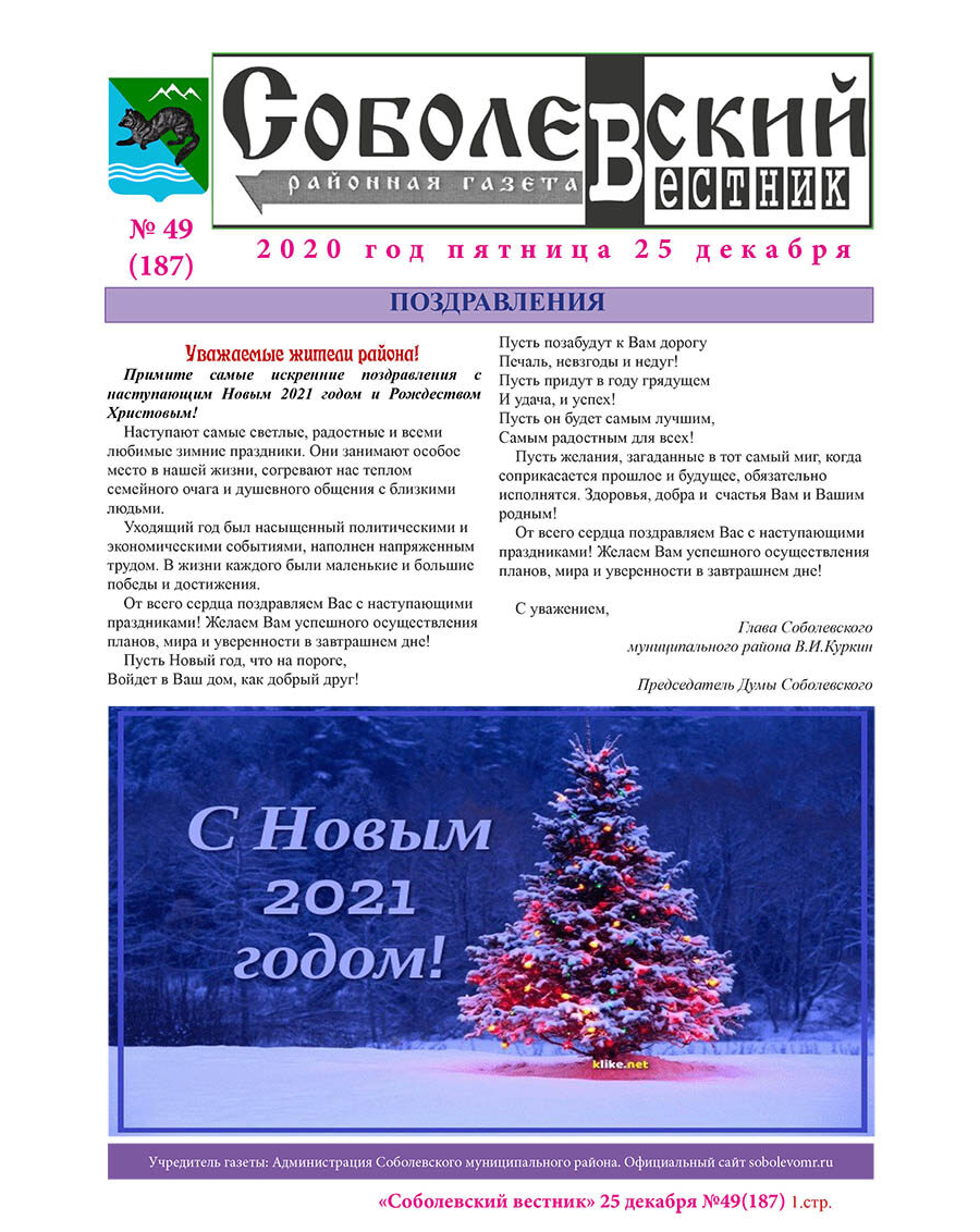 №49 (187) от 25.12.2020