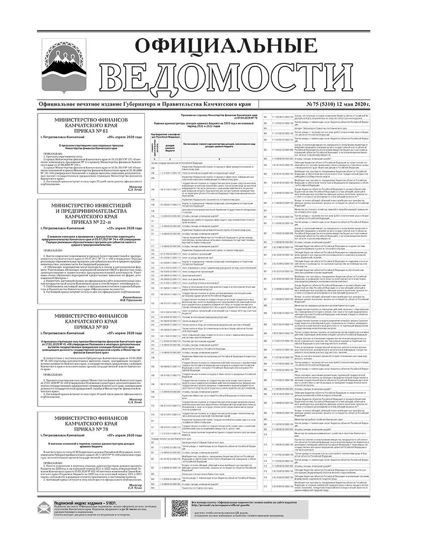 №75 (5310) от 12.05.2020
