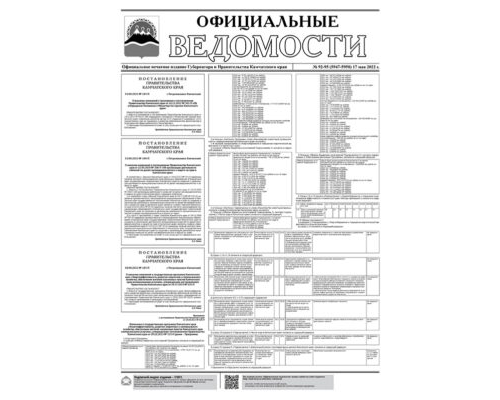 №92-95 (5947-5950) от 17.05.2022