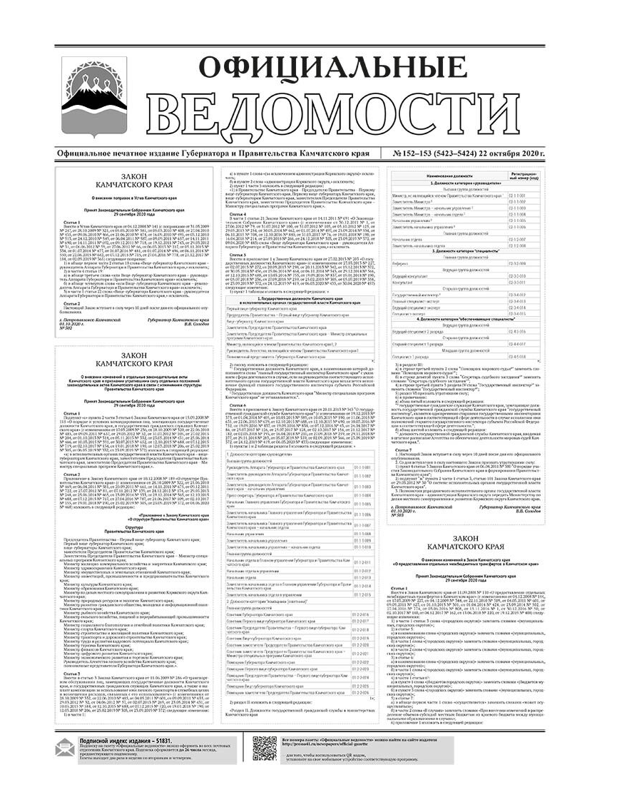 №152-153 (5423-5424) от 22.10.2020