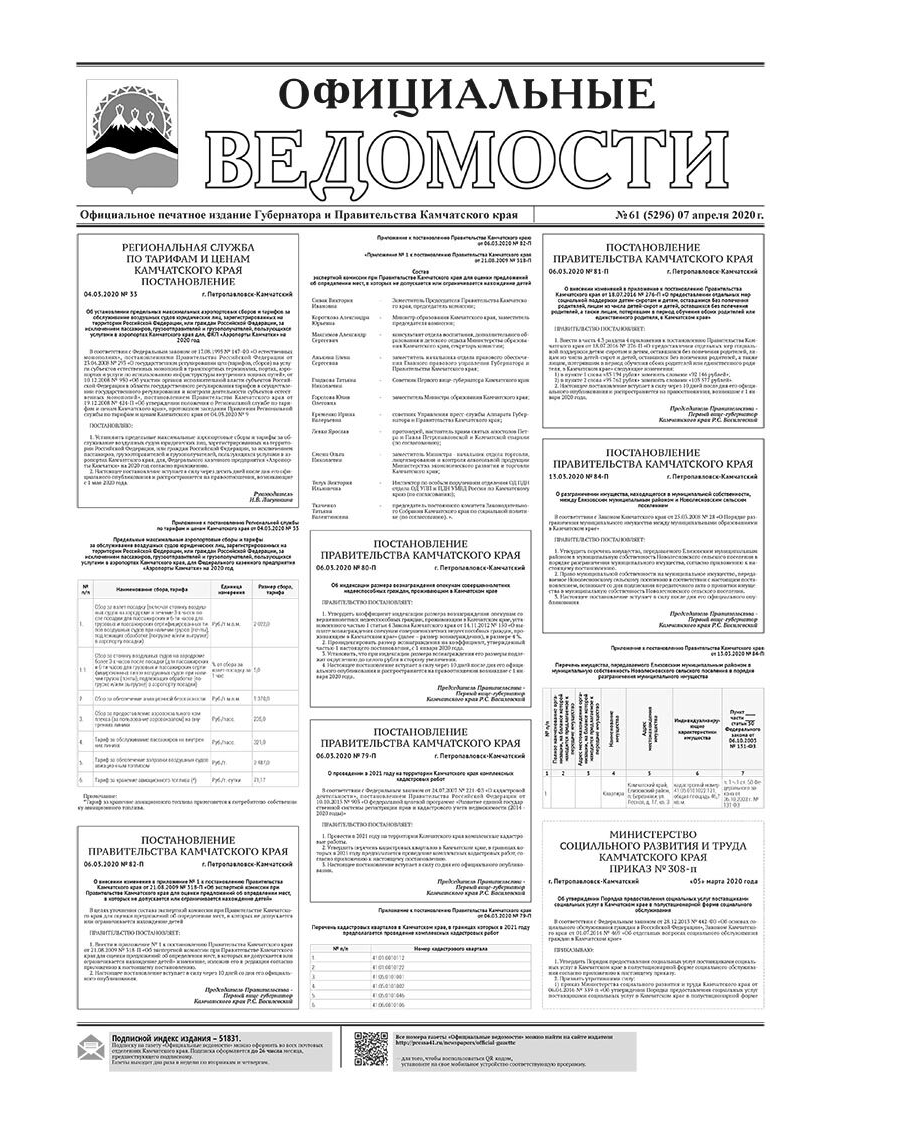 №61 (5296) от 07.04.2020