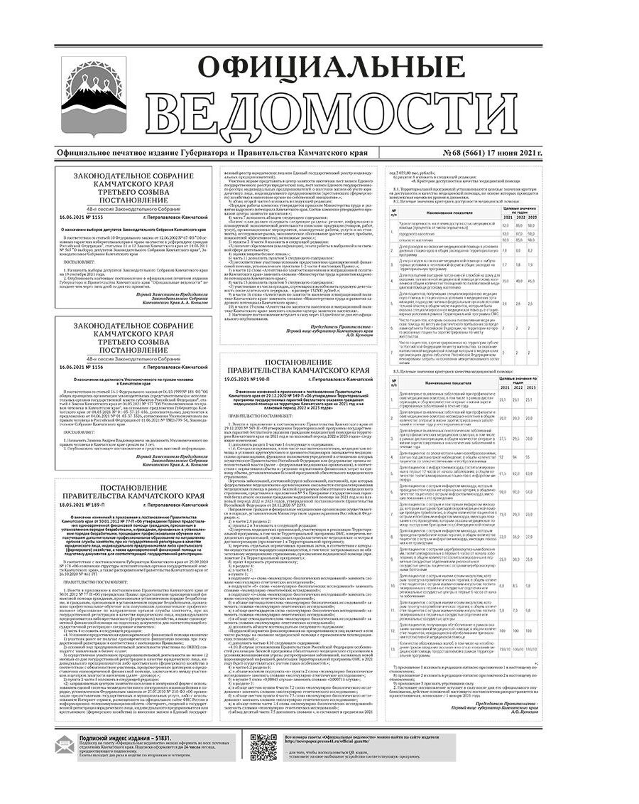 №68 (5661) от 17.06.2021