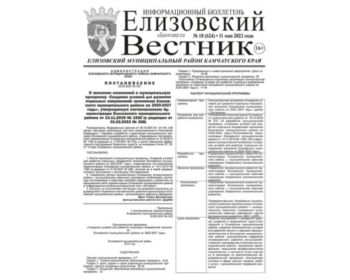 №18 (624) от 11.05.2023