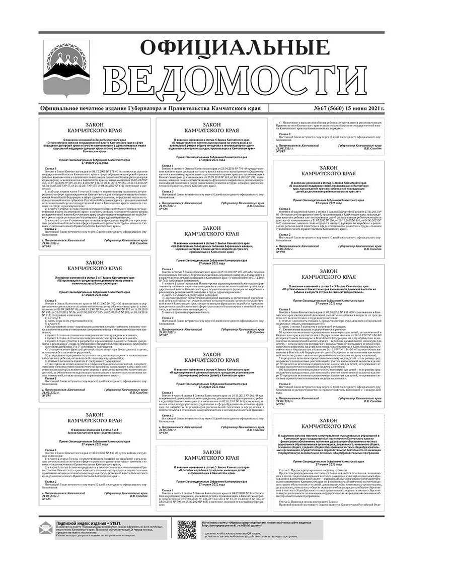№67 (5660) от 15.06.2021